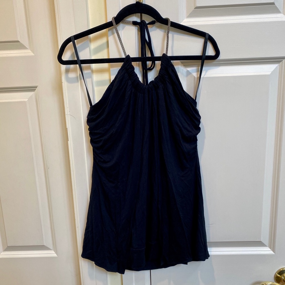 LaRok Black Halter Tank Top
